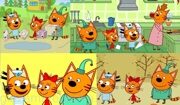 Кадры из мультфильма "Три кота"